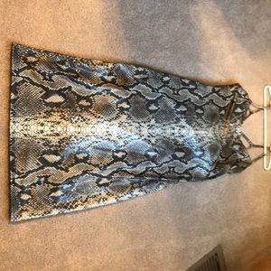 Snake print dress